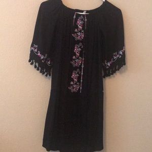 Black off the shoulder dress